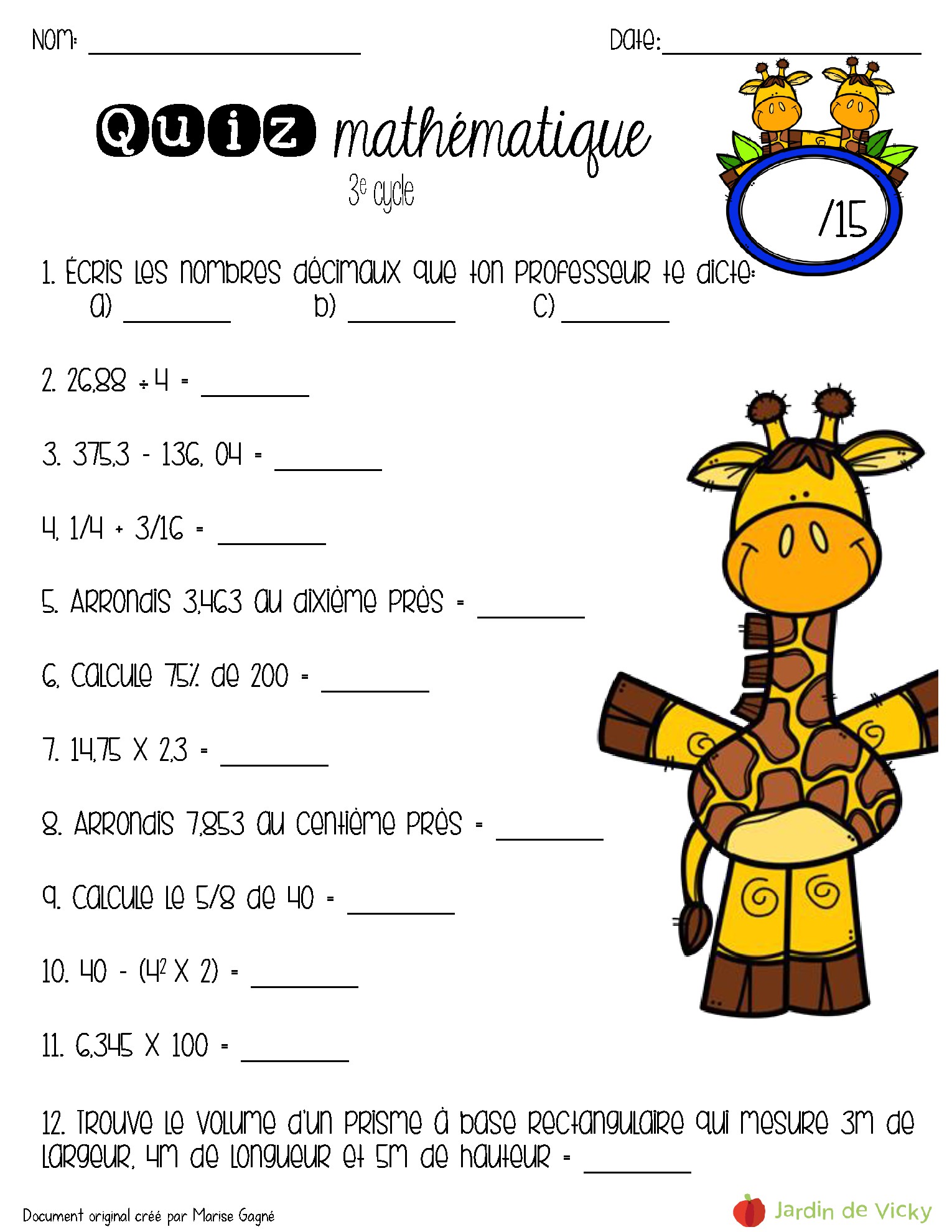 Quiz Maths Pouvez Vous Obtenir Un Score Parfait Dans Le Test De 6e